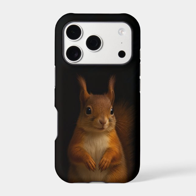 Black 4 Luxe iPhone 17 Pro, Red Squirrel (Back)
