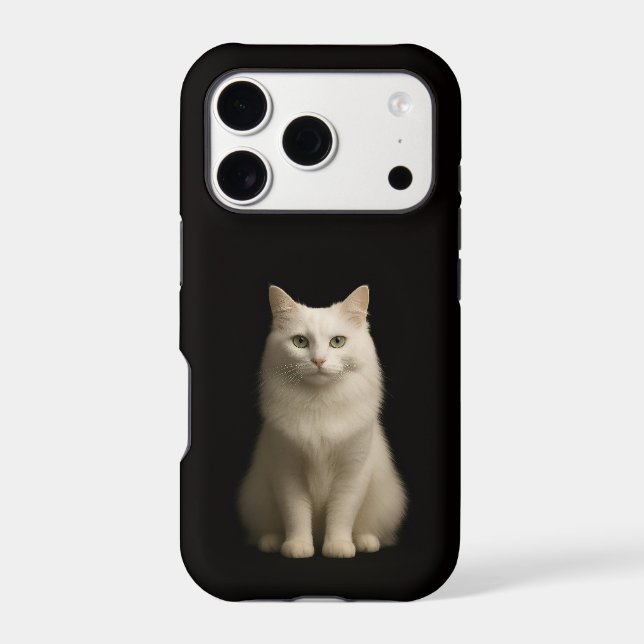 Black 4 Luxe iPhone 17 Pro, Turkish Angora Cat (Back)