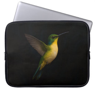 Black 4 Luxe Laptop Sleeve, Flying Bird Sleeve