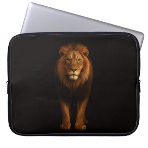 Black 4 Luxe Laptop Sleeve, Majestic Lion Sleeve