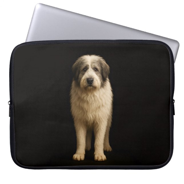 Black 4 Luxe Laptop Sleeve, Mioritic Shepherd Laptop Sleeve (Front)