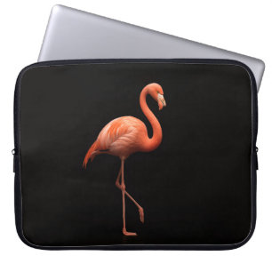 Black 4 Luxe Laptop Sleeve, Pink Flamingo Sleeve