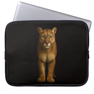 Black 4 Luxe Laptop Sleeve, Silent Prime Puma Sleeve