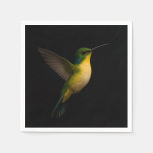 Black 4 Luxe Paper napkins with Flying Birds