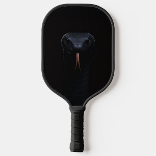 Black 4 Luxe Pickleball Paddle, Black Mamba Snake Paddle