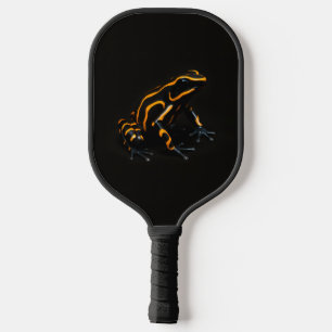 Black 4 Luxe Pickleball Paddle, Black Orange Frog Paddle