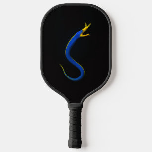 Black 4 Luxe Pickleball Paddle, Blue Ribbon Eel Paddle