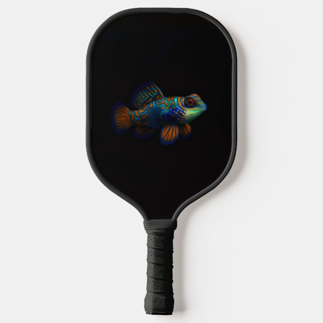Black 4 Luxe Pickleball Paddle, Dragonet Mandarin Paddle (Back)