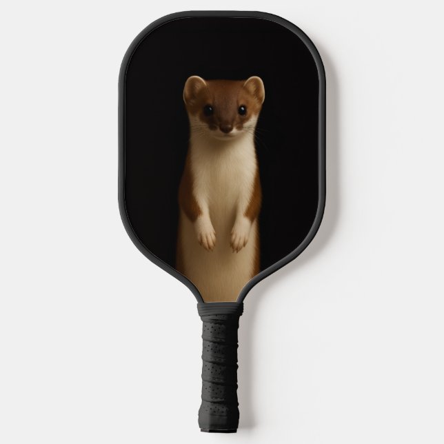 Black 4 Luxe Pickleball Paddle, Elegant Weasel Paddle (Back)