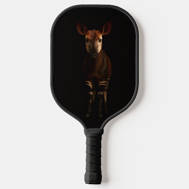 Black 4 Luxe Pickleball Paddle, Forest Okapi Pickleball Paddle (Back)