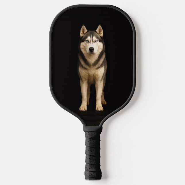 Black 4 Luxe Pickleball Paddle, Icy Elite Husky Pickleball Paddle (Front)