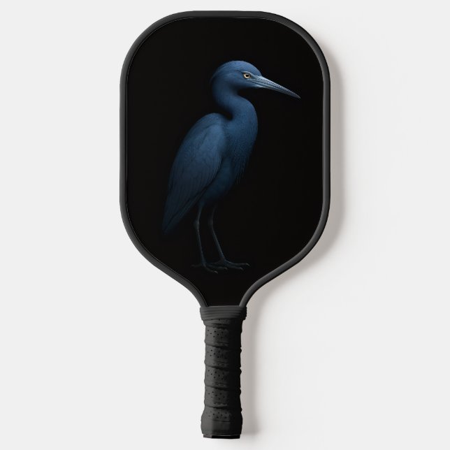 Black 4 Luxe Pickleball Paddle, Little Blue Heron Paddle (Back)