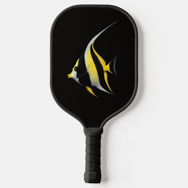 Black 4 Luxe Pickleball Paddle, Moorish Idol Paddle (Back)