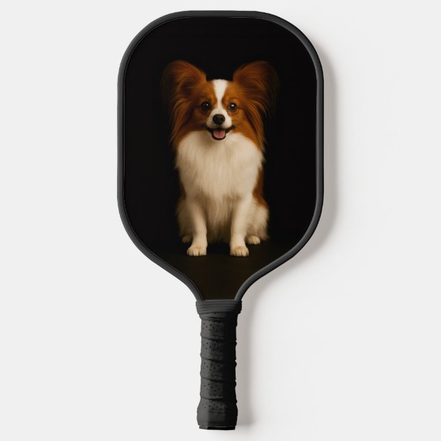 Black 4 Luxe Pickleball Paddle, Refined Papillon Paddle (Back)