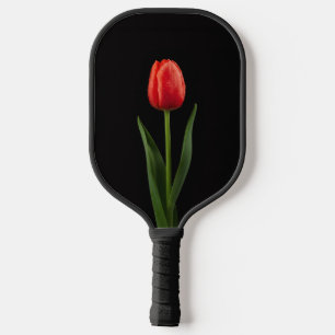 Black 4 Luxe Pickleball Paddle, Ruby Red Tulip Paddle