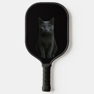 Black 4 Luxe Pickleball Paddle, Russian Blue Cat Paddle