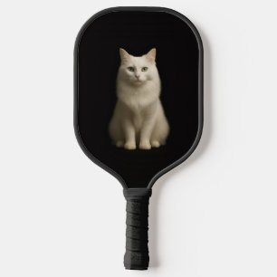Black 4 Luxe Pickleball Paddle, Turkish Angora Cat Paddle