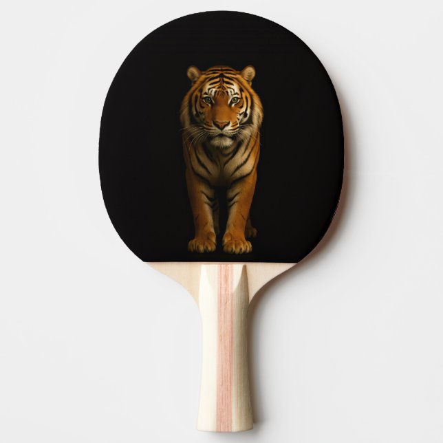 Black 4 Luxe ping pong paddle, Noble Tiger Paddle (Front)