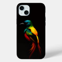 Black 4 Luxe, Rainbow Tail, Tropical Bird