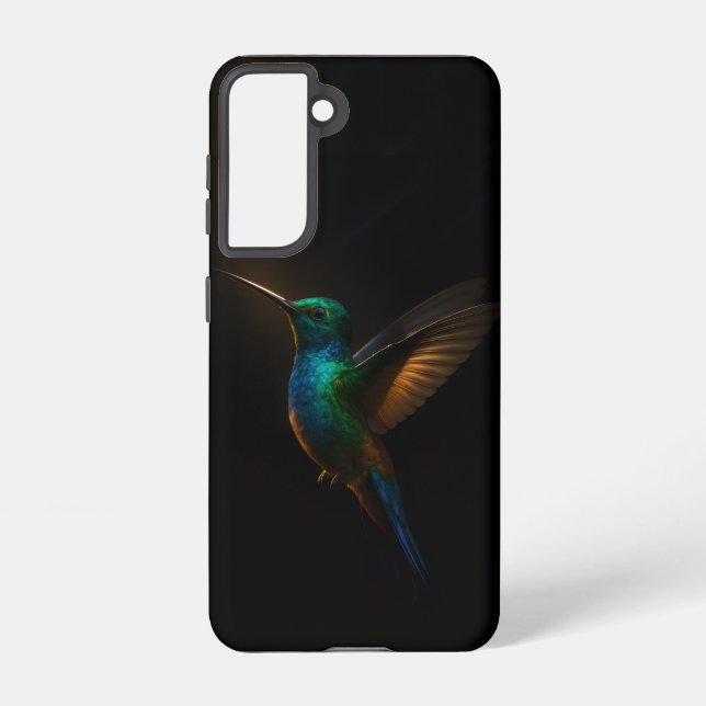 Black 4 Luxe Samsung Galaxy S21 Case, Flying Bird Case (Back)