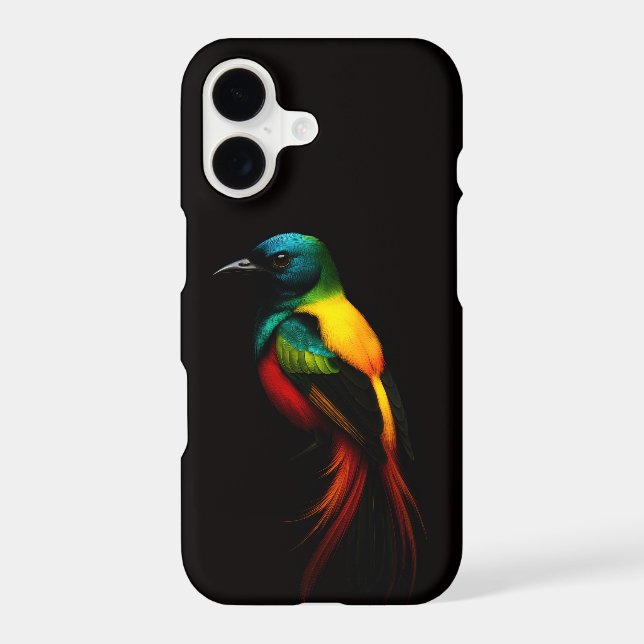 Black 4 Luxe Samsung Galaxy S21 Case, Rainbow Bird Case (Back)