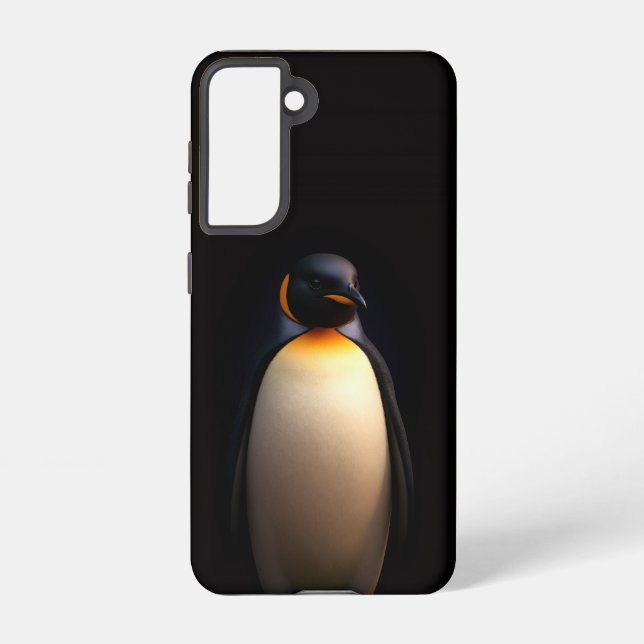 Black 4 Luxe Samsung Galaxy S21, Emperor Penguin Samsung Galaxy S21 Case (Back)