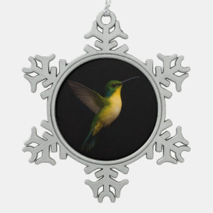 Black 4 Luxe Snowflake Ornament with Flying Bird