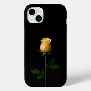 Black 4 Luxe, Sunlit Yellow Rose iPhone 15 Plus iPhone 15 Mini Case