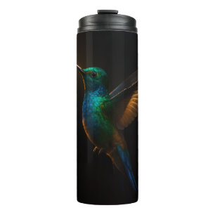 Black 4 Luxe Thermal Tumbler, Hummingbird Flying Tumbler