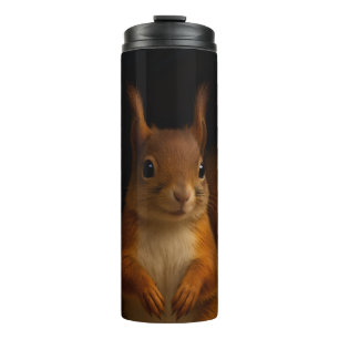 Black 4 Luxe Thermal Tumbler, Red Squirrel Tumbler