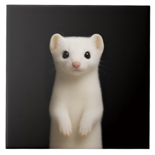 Black 4 Luxe Tile with Stylish Ermine