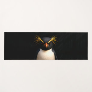 Black 4 Luxe Yoga Mats with Rockhopper Penguin