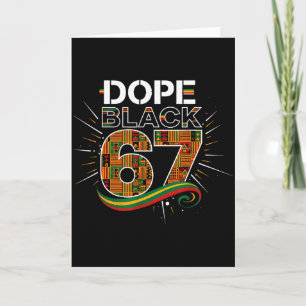 Black 67 Black History Month Six Seven Meme Card