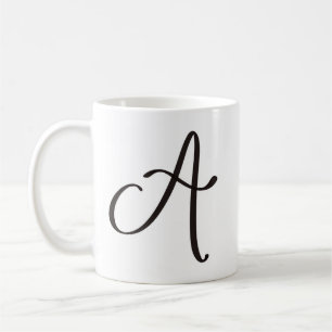 Black “A” mug