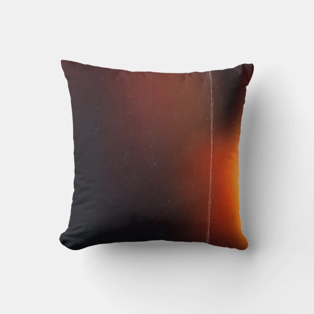 Black abstract background. Photo effect. Retro fil Cushion (Front)