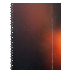Black abstract background. Photo effect. Retro fil Notebook