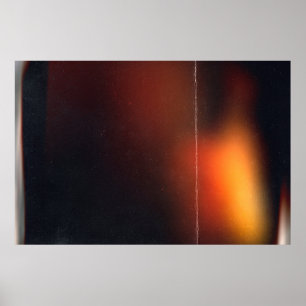 Black abstract background. Photo effect. Retro fil Poster