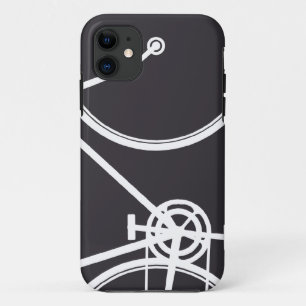 Black Abstract Bicycle iPhone 5 Case