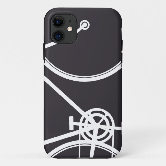 Black Abstract Bicycle iPhone 5 Case (Back)