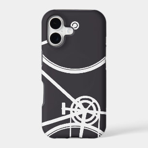 Black Abstract Bicycle iPhone 5 Case