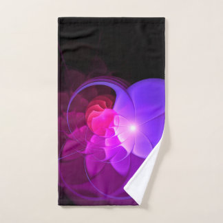 Black & Abstract Modern flowral  Hand Towel