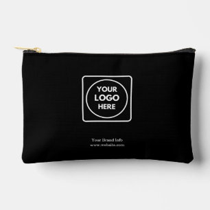 Black Accessory Pouch   Custom Modern Business 