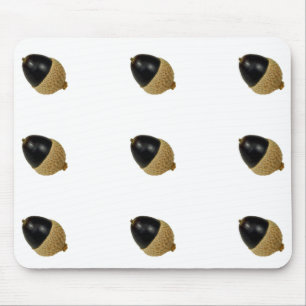 Black Acorn Mouse Mat