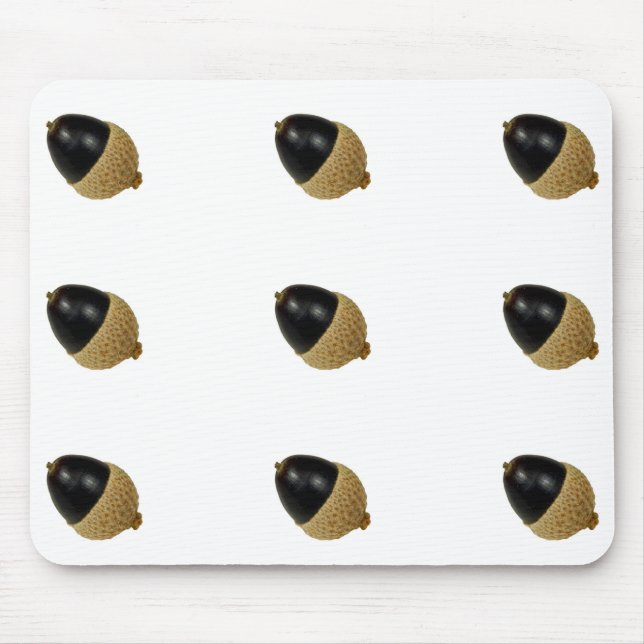 Black Acorn Mouse Mat (Front)