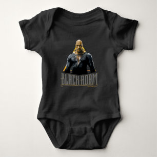 Black Adam Character and Name Graphic Baby Bodysuit