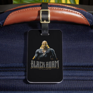 Black Adam Character and Name Graphic Luggage Tag