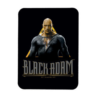 Black Adam Character and Name Graphic Magnet