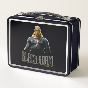 Black Adam Character and Name Graphic Metal Lunch Box