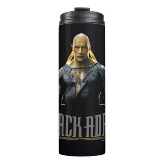 Black Adam Character and Name Graphic Thermal Tumbler