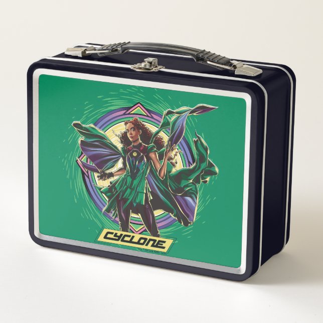 Black Adam | Cyclone Character Graphic Metal Lunch Box (Front)